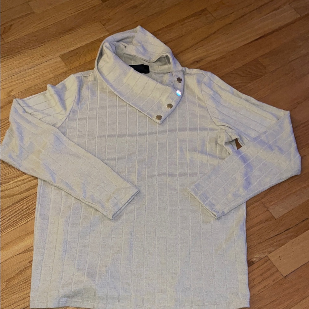 Rafaella Cream Cowl Neck Sweater